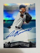 2014 Bowman Platinum #AP-AG Alexander Guerrero Autographs Blue Refractors #/199
