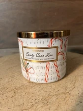 Goose Creek Candy Cane Kiss Candle Large 3 WICK CANDLE NEW SMELLS AMAZING!