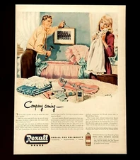 1947 Rexall Drugs Advertisement Nursery Baby Bassinet Clothes Vintage Print AD