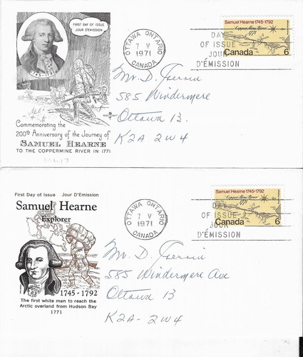 10 x Diff 1971 Canada First Day Covers (FDC) - Canadian Stamps #533, 539 - 542 - Picture 4 of 6