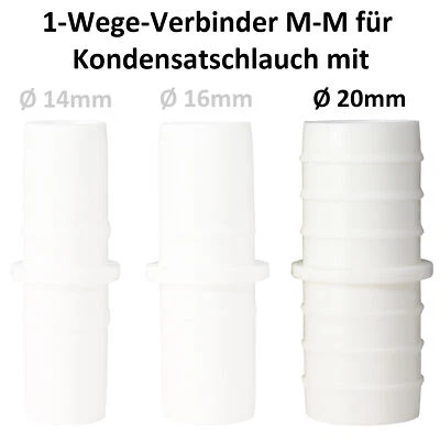KLIMA-B2B 1-Wege Vertikal-Verbinder M für Kondensatschlauch Ø 20mm, u.a.b. Klimaanlagen