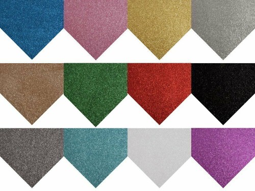 Firm glitter felt 23 x 30cm sheets - Picture 2 of 24
