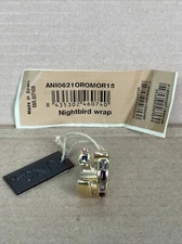 UNO DE 50 NIGHTBIRD WRAP RING Baguette ANI0621OROMOR15 Swarovski Sz 6.5 - NEW