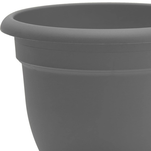 Bloem Ariana Self Watering Planter 12" Charcoal Durable Resin Pot for Indoor - Picture 8 of 8