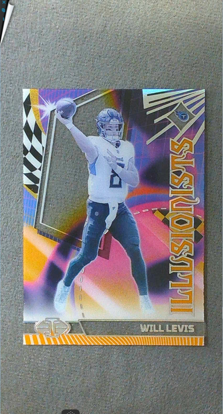 2023 Panini Illusions Illusionists Orange #18 Will Levis Titans