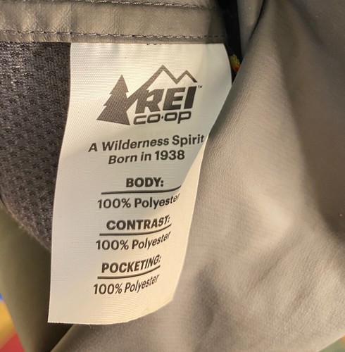 REI Co-Op Jacket Mens Small Blue and Black Rain G0RE T&X Hooded Full Zip - Picture 11 of 12