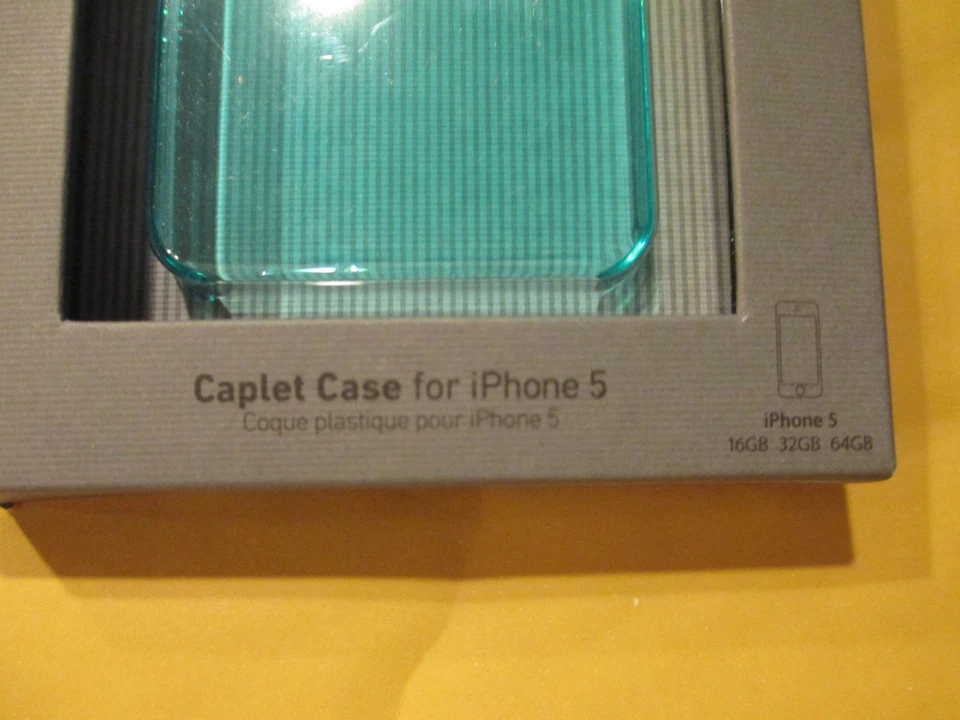 ADOPTADO - APPLE IPHONE 5 - AZUL VERDE AZULADO TRANSPARENTE - FUNDA TAPA PARA TELÉFONO CELULAR CARCASA Foto 2 de 4