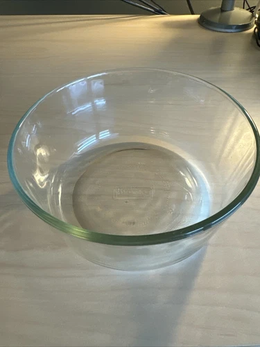 Vintage Pyrex Mixing Serving Clear Glass Bowl 1.75 Qt #7203 Cooking Baking Bowl