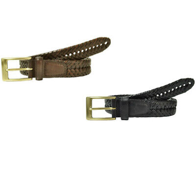 11DO0403 Leather Fully Adjustable Braided Belt