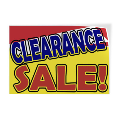 Decal Stickers Closing out Deal P Vinyl Store Sign Label Business