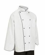 Executive Chef Jacket Womens Works Coat Ladies Marbella S White Top Long Kitchen