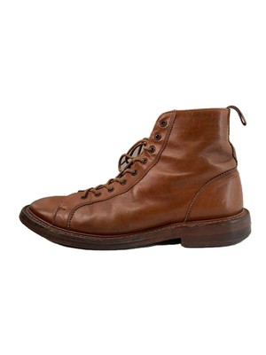 Tricker's Lace-Up Boots Monkey UK9.5 Brown M6259 Used