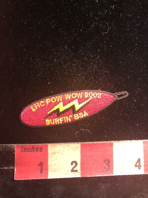 Lightning Bolt LHC POW WOW 2002 SURFIN  BSA Boy Scout Patch 99U5