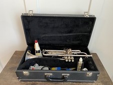 Vintage Vincent Bach Mercedes Silver Trumpet With Hardshell Case FREE SHIPPING