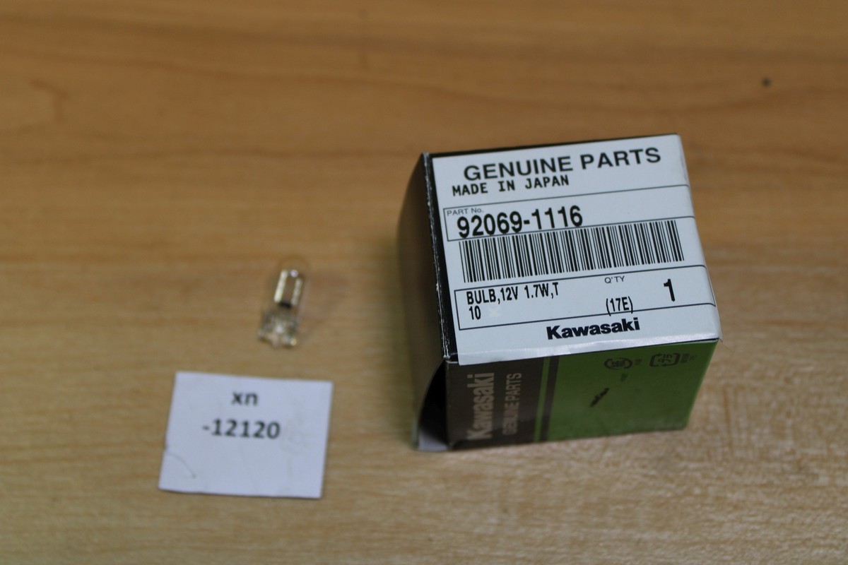 Kawasaki 92069-1116 Bulb, 12v 1.7w NOS NEU genuine xn12120 | eBay