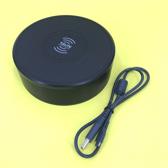 Tzumi Wireless LED Speaker Clock Charging Pad Black for sale online eBay
