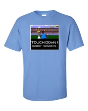Barry Sanders Detroit Lions Tecmo Bowl PIC T-shirt S-XXXXXL