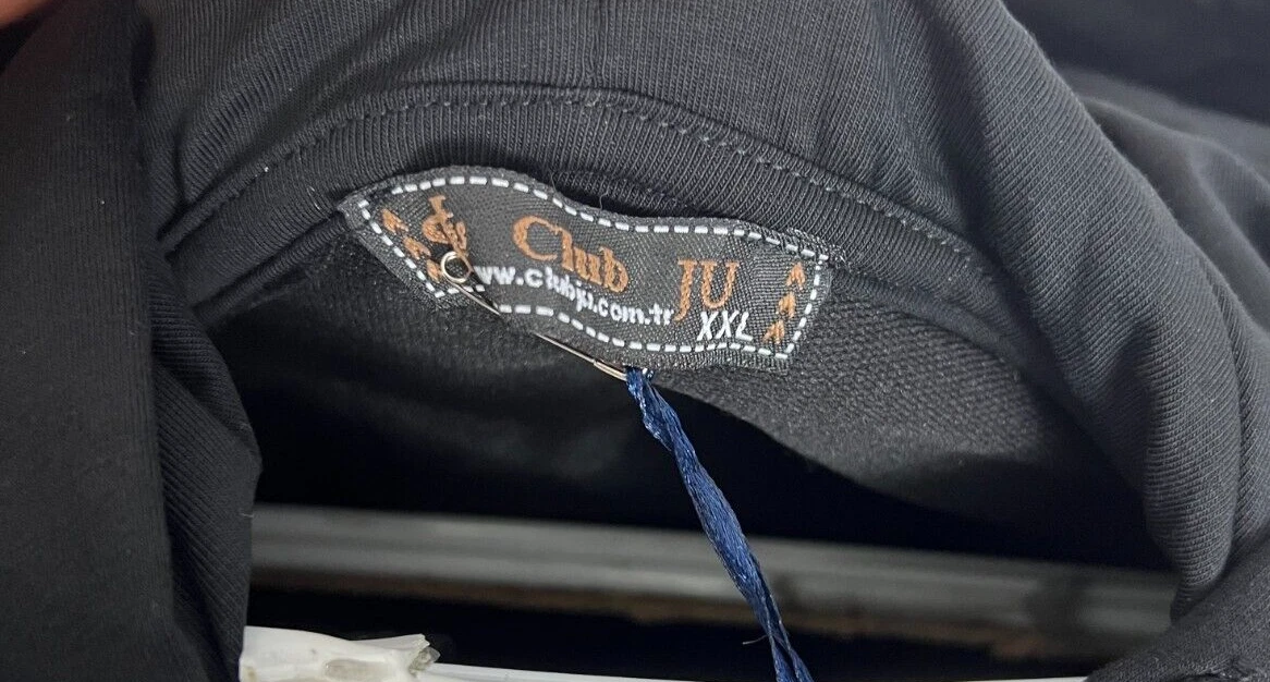 VETEMENTS Felpa con cappuccio Club JU Abbigliamento nera mimetica donna XXL tasche con cerniera nuova