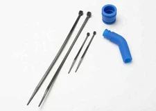 Traxxas 1/10 Revo 3.3 * PIPE COUPLER EXHAUST DEFLECTOR & TIES * 5245