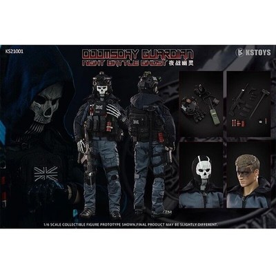 New KSTOYS KS21001 SAS Doomsday Guardian Night Battle Ghost 1/6 Figure In Stock