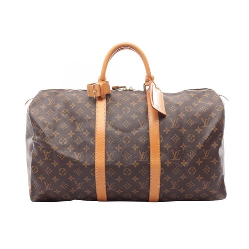 LOUIS VUITTON Keepall 50 Hand bag M41426 Monogram canvas leather Brown Used LV