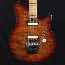 MUSIC MAN AXIS Used Maple+Basswood body Roasted Amber Flame w/Semi-hard case