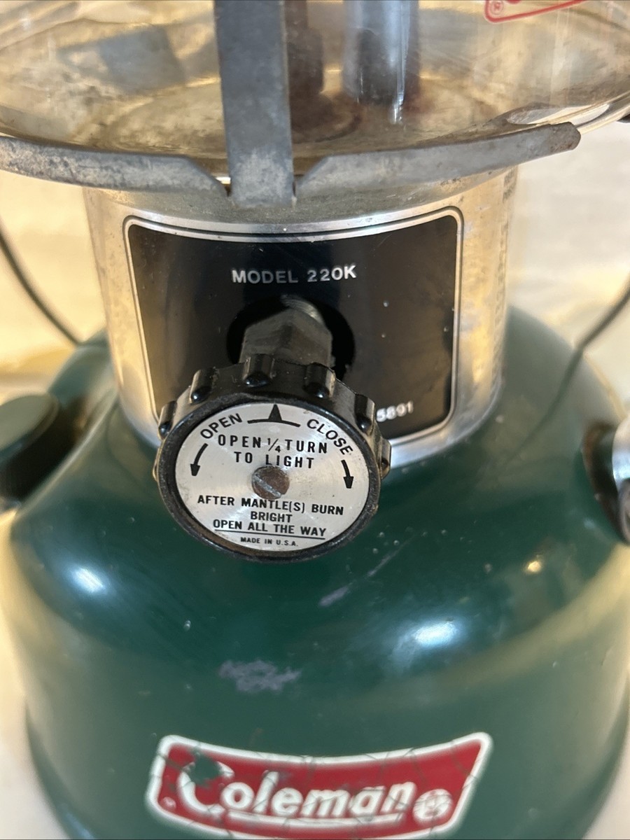 Vintage Coleman Double Mantle Model 220K Lantern 3-81 | eBay