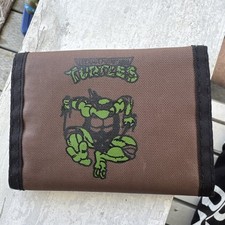 Teenage Mutant Ninja Turtles TMNT Raphael Brown Wallet Retro RARE