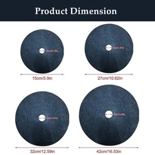 Tree Mulch Ring Weed Barrier Mat, Non-woven Fabric, 15–82cm Sizes