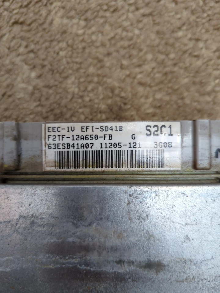 Computadora Ford F150 Bronco 1992-1993 5,8 L ECM ECU A/T F2TF-12A650-FB Foto 2 de 4