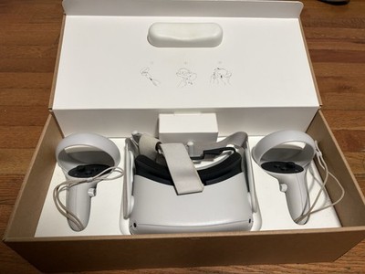 Oculus Quest 2 Standalone VR Headset White w/ Touch Controllers 90Hz IPD