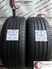2 PNEUMATICI DI OCCASIONE 235/55/19 CONTINENTAL ESTIVE 70% GOMME 235 55 19