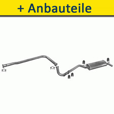 Auspuff Auspuffanlage+ für RENAULT CLIO FLIEßHECK 1.2 55PS 1994-1996
