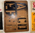 Vintage 1960s Stenso Stencils | Rare Assorted Lettering | Art & Craft | Gothic — photo 6