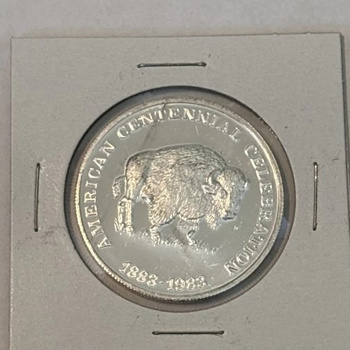 1983 AMERICAN CENTENNIAL CELEBRATION BUFFALO 1 ONE TROY OUNCE 999 SILVER ROUND