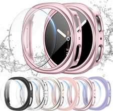 6 6Pack for Samsung Galaxy Watch 8 40Mm Screen Protector Case, Hard PC Bumper