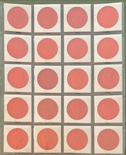 1959 ARMOUR COIN COMPLETE ORANGE (20) SET WITH HANK AARON & FRANK ROBINSON