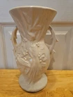 MCCOY POTTERY 8" WHITE BIRD OF PARADICE VASE