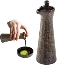 Ceramic Olive Oil Dispenser Bottle,Japanese Shoyu Soy Sauce Dispenser 4 Oz Oil B