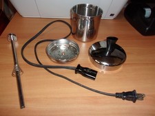 vtg Farberware 5pc coffee pot percolater parts only cord basket w/top lid stem