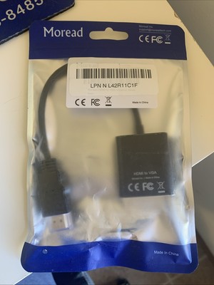 NEW Moread HDMI Adapter, HDMI Converter, VGA Adapter NIP