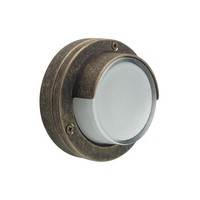 AußEnleuchte Messing Glas G9 IP64 Ø 14 Cm Rund Klein Lampe AußEn Wand Treppe