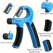 Hand Grip Strength Power Trainer Gripper Strengthener Adjustable Gym Exerciser 