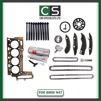 BMW 1.6 D 2.0 DIESEL N47D20 N47 TIMING CHAIN KIT HEAD GASKET REBUILD PARTS 1 3 5