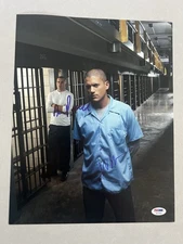 Wentworth Miller & Dominic Purcell autographed signed 11x14 photo PSA/DNA COA