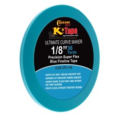 Vinyl Fineline Pinstripe Tape, Blue 1/8" x 36 Yard Roll - Create Sharp Curves