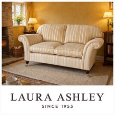 Spotless Laura Ashley Mortimer sofa, 183cm, Luxford Stripe Off White, RRP £1850
