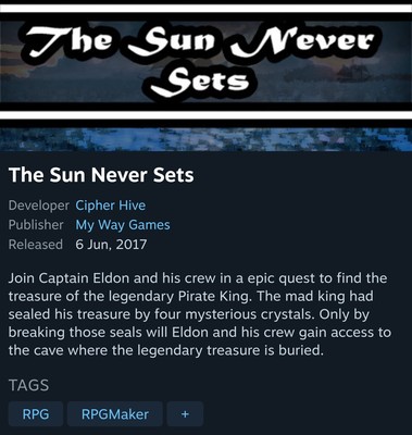 Steam - The Sun Never Sets - Neu Steam - Key