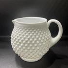 Fenton 1950's Hobnail Milk Glass Ball Pitcher Vintage White Rare