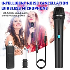 Wireless VHF Professional Microphone Handheld Mic System Karaoke w/Receiver